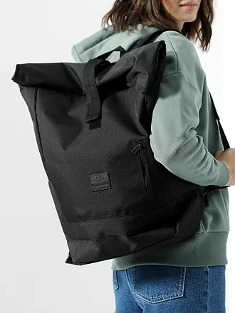 JOHNNY URBAN | Rolltop Rucksack " Robin " | schwarz